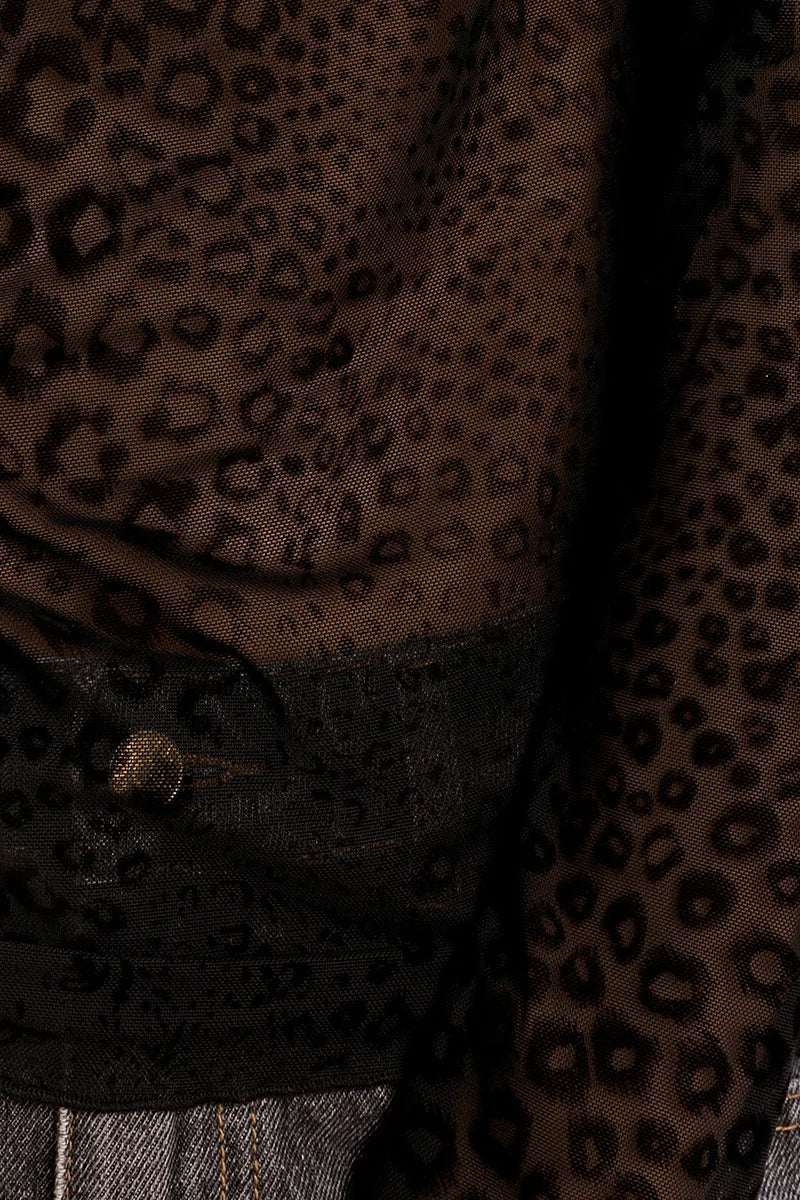 Leopard Semi Sheer Top