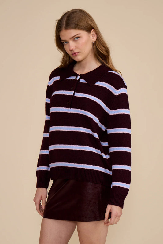 Bailey Relaxed Polo Sweater