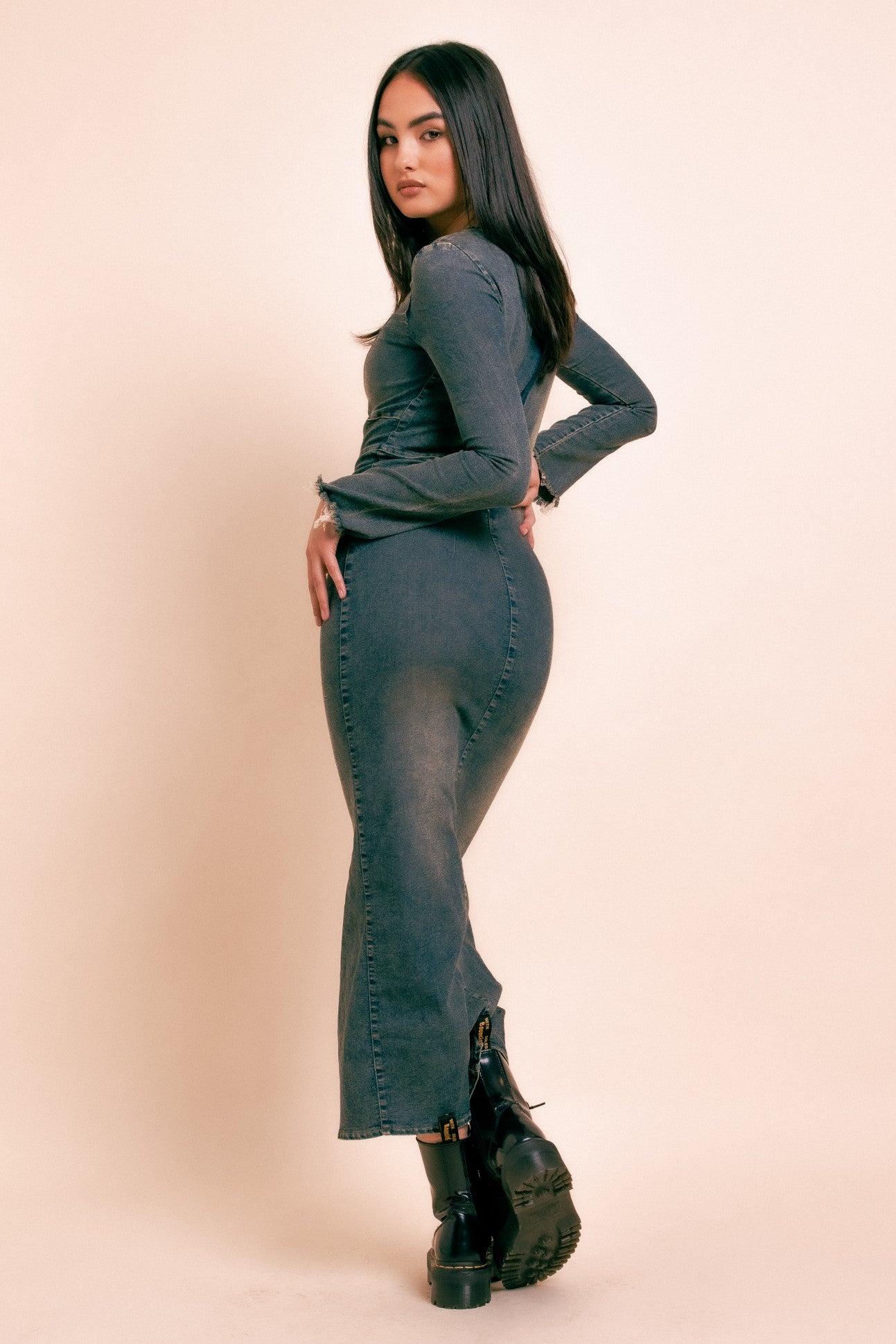 Denim Maxi Dress
