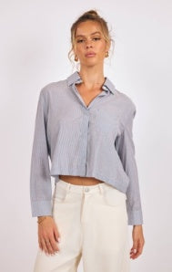 Glacier Glow Rhinestone Button Up